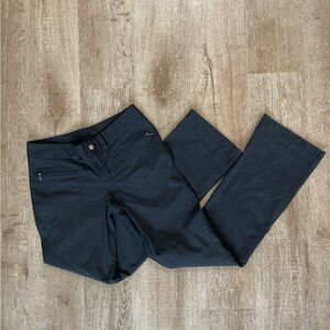 Columbia Women's Black 5 pocket low rise wide leg sports pants size 8